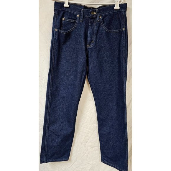 Wrangler Rugged Wear Mens 30x30 Relaxed Fit Dark Wash Straight Leg Western Jeans - Picture 5 of 9